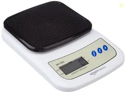Amazon Basics Portable Digital Weighing Scale for Kitchen | Electronic Weighing Scale With Back light LCD Display and high precision sensors | Range o