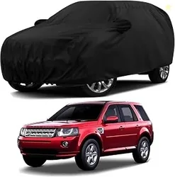 Sulfar 100% Water Resistant Car Body Cover Compatible with Mirror & Antenna Pockets for Land Rover Freelander 2 (Triple Stitched, Full Bottom Elastic,