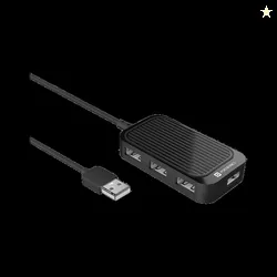 Portronics Mport 4D MPORT4D, POR 1634 USB Hub (Black)