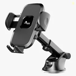 Kratos Grip X3 Premium Mobile Holder for Car with Back Button Unlocking Mechanism, Strong Suction Cup, 360 Rotatable,Car Mobile Holder for Wildshield