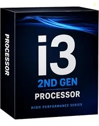 GLOBAL TOUCH Core i3 2nd Gen Processor LGA 1155 DDR3 Desktop CPU 3MB Cache | Built-in HD Graphics, no extra graphics card needed, Low 65W power draw,