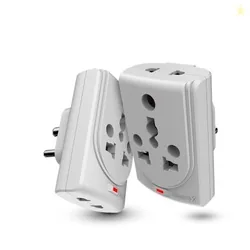 Sturlite Konvert Multiplug| 6-16 Amp| 2-Pin & 3-Pin Socket| Universal AC Travel Adapter| Premium Polycarbonate Body Socket| Compact Converter Plug for