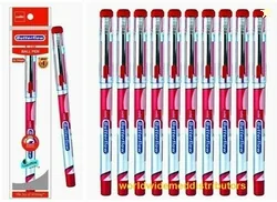 Cello Butter flow Simply Ball Pen Set 10 Ball Pen (Pack of 10, Ink Color - Red)
