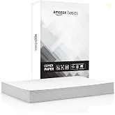 Amazon Basics A4 Copier Paper | Multipurpose Paper | 75 GSM | 500 Sheets | Compatible with Inkjet & Laser Printers