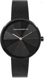 Stainless Steel Analog Black Dial Women's Watch-Fcl21-B