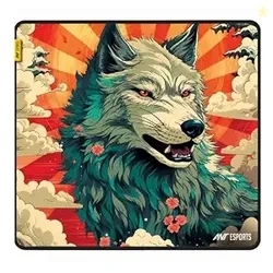 Ant Esports Wolf Mouse Pad 260X210X3mm Anti-fray Stitching, Gaming Mouse Pad Waterproof Surface & Non-Slip Rubber Base Stitched Edges Gaming Mouse Mat