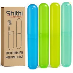 SHITHI Toothbrush Travel Case  Portable & Hygienic Holder with Cover for Home, Travel & Camping  Durable, Lightweight & Ventilated  Made in India (