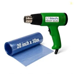 Delivery Pax 2000W Heat Gun Machine and PVC Shrink 20inch x 10m Dual Temperature WITH 3 MONTHS WARRANTY | Hot Gun Machine for Packing| Heat Gun for Sh