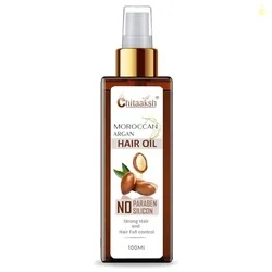 Argan Hair Oil, Strengthens Dull & Dry Hair, Controls Hair Fall & Promotes Growth, Paraben & Sulphate Free, Vegan, Red, 100 ml