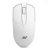 Ant Globe 10 Wired Optical Mouse, White | 1200 DPI, USB Connectivity, Lightweight Design, Durable 3 Buttons, Compatible with Windows/Mac/Linux