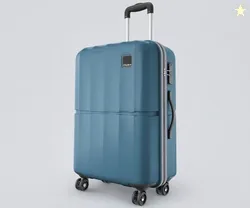 Safari Genius Theo 8 Wheels 66cm Medium Size Check-in Trolley Bag, Hard Case Polycarbonate, 360 Degree Wheeling Luggage, Suitcase for Travel, Trolley