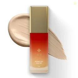 Luxe Radiant Silk Skin Tint | Luxury Makeup | Ayurvedic Skin-Loving Formula | Dewy Finish | Glow Boosting & Hydrating (100 PORCELAIN)