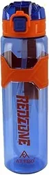 ATTRO Plastic Squad Sports 1000Ml Water Bottle with Flip Top Lid, Hand Strap & Straw Bpa Free Leak Proof Ideal for Gym Workout, Outdoor, School & Offi