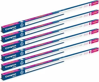 Crompton Laser Ray Maxx Pro 30W LED Batten | Energy Efficient Batten for Home | Warm White | Pack of 6