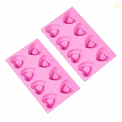 Cutting EDGE Heart Shape Muffin Pan Silicone Mold | Long-Lasting & Flexible | for Making Chocolate, Dessert, Pastry, Brownie, Muffins, Jelly, Pudding
