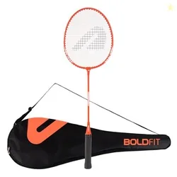 Boldfit Badminton Rackets for Beginners, Adults Aluminium Shuttle Bat with Full Cover Bag Badminton Racket for Practice & Match Lightweight Badminton