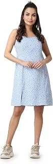 Casual Floral Printed Maxi Length Fit & Flare Dress for Women || Summer Dress for Women || Flare Maxi Dress for Women Stylish || Sleeveless Dress for
