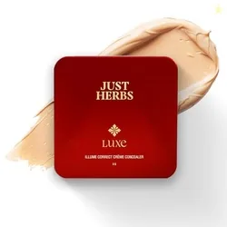 Just Herbs Luxe Illume Correct Crme Concealer | Luxury Makeup | Ayurvedic Skin-Loving Formula | High Coverage | Long-Lasting | Covers Dark Circles (1
