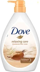 DOVE Relaxing Shea Butter Body Wash with Vanilla for Soft Skin, Soothing Scent 1000 ml