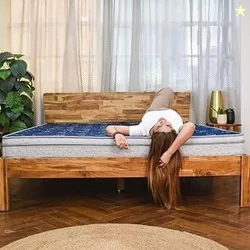 Coirfit LUXURINO Pillow Top with ISPT Tech. 8 Inch Queen Size Bonnell Spring Mattress 72X66 Inches with 7 Year Warranty | Firm Support Bed Mattress |