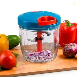 Clazkit Kitchen Dori Handy Vegetable and Fruit Manual Onion Dry Fruit Salad Maker Vegetable Quick String Chopper Machine, Cutter  3 Stainless Steel B
