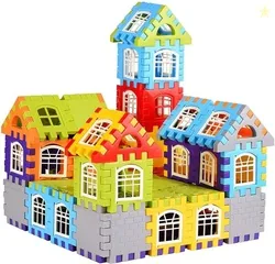 FTAFAT Best baby gift happy home/house educational learning creative kids puzzle toys (52 Pieces)