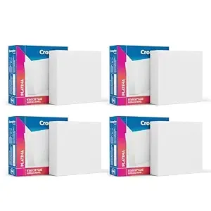 Crompton Platina Star Stylus Surface Panel 6W Square Warm White | Pack of 4 | No False Ceiling Required, Outer Dimension: 90 mm | Surface Mount | for