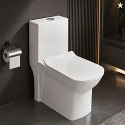 Plantex Ceramic Single Suite Commode/Western Toilet/Water Closet/Commode with Soft Closing Toilet Seat - S Trap (Iris, White)
