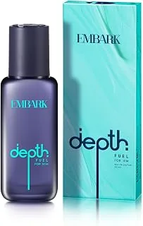 Depth Fuel Long Lasting Perfume for Men | 20ml Eau De Parfum | Citrus Aromatic Premium Fragrance | Gift for Men