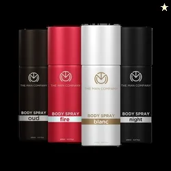THE MAN COMPANY Blanc, Fire, Night & Oud Deodorant Set | Long-Lasting Freshness Deodorant Spray  -  For Men & Women (600 ml, Pack of 4)