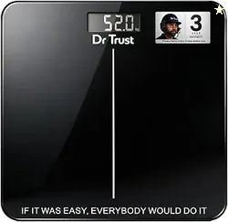 Dr Trust USA Inspire Digital Electronic Weight Machine, CE approved with 3 Years Warranty, For Human Body 180Kg Capacity, Tempered Glass, LCD Display