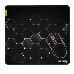Ant Esports Hexa Mouse Pad 260X210X3mm Anti-fray Stitching, Waterproof Surface & Non-Slip Rubber Base Stitched Edges Gaming Mouse Mat for Laptop, Comp