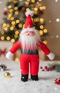 Santa Claus Soft Toy | Plush Santa Claus Soft Toy | Stuffed Santa Clause | Perfect for Holiday Decor and Christmas Gifting | G | PoPo Toys