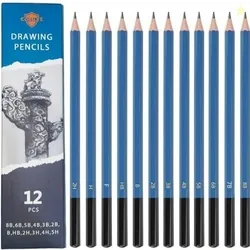 Corslet 12 Pcs Pencils for Drawing, Graphite Sketching Pencils Kit, 8B 6B 5B 4B 3B 2B B HB 2H 3H 4H 5H, Artist Pencils for Beginners & Pro Artists, Pr
