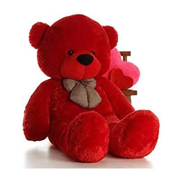 AK TOYS 3 Feet red Teddy Approx 90 cm High Quality 3 Feet Teddy Bear for someone special 1  - 90 cm (Red)