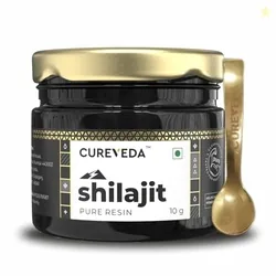 Cureveda Himalayan Shilajit For Men - Resin 20g | 98% Fulvic Acid For Energy, Endurance & Vitality | 100% Ayurvedic