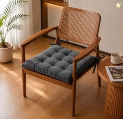BSB HOME Chair Pad Cushion with Tie Straps,Thick Tufted Seat Cushion for Dining,Office & Wooden Chairs,Soft Comfortable Chair Seat Pad with Durable St