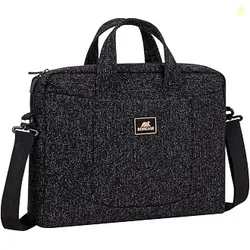 RIVACASE Anvik Laptop Bag 15.6 Inches Waterproof Compact Shoulder Bag for Notebooks Ultra Light Computer Bag for Women/Men/School/Travel/Business, Com