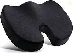 zaxty Orthopaedic Foam Coccyx Cushion Seat for Tailbone Pain, Sciatica, Lower Back Support and Pain Relief Ventilated Seat Cushion with Removable Cove