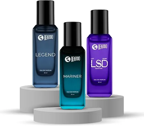 The Hero Edit- LSD, Mariner & Legend Perfume for Men (20ml x 3) | Long Lasting Fragrance | Long Lasting Perfume for Men | Gift for Men | Gift for Frie