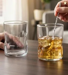 Yera Prima Austin Zest Designer Tumbler Set of 4, 210 ml Each | Tumblers for Water, Cold Drinks, Juice | Dishwasher Safe | for Daily use & Gifting