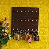 Webelkart Wooden Premium Key Chain Wall Hanging Key Holder- 21 Hooks (Brown)