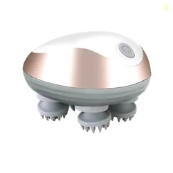Pigeon Scalp Massager, Rechargeable Electric Head Massager for Body Pain Relief, Stress Relief, Hair Growth, Deep Clean & Relaxation, Silicon Kneading