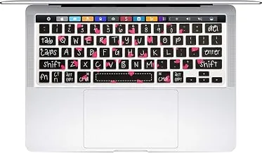 Laprite Keyboard Cover Skin Compatible for Newest 2017/2016 with Touch Bar MacBook Pro 13" 15" (Model: A1706 / A1707) Waterproof & Dust-Proof - Black