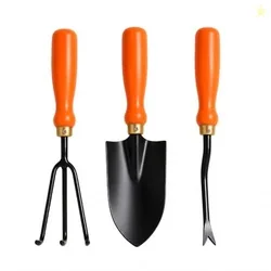 Ocean Mart Garden Tool Set of 3 Pcs - Home Tools & Gardening Tools Kit for Home Garden- (Big Trowel, Cultivator, Weeder) - Terrace Gardening Accessori
