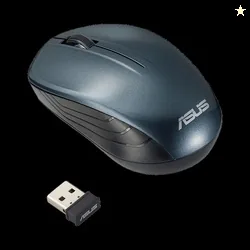 ASUS WT200 Ambidextrous Optical Mouse Runs on 1 AA Battery- upto 15 months life, 1200 DPI 2.4GHz Wireless, Blue