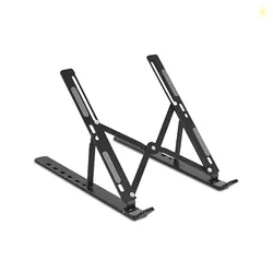 Ant Esports ALS05 Aluminum Foldable Laptop Stand  Black I 6 Adjustable Levels I Anti-Slip and Heat Dissipation