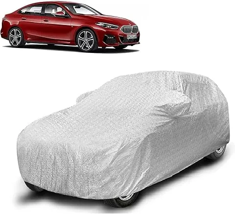100% Waterproof Car Body Cover Compatible with Mirror for BMW 2 Series with Long Lasting Durable Material (Triple Stitched, Full Bottom Elastic, Metal