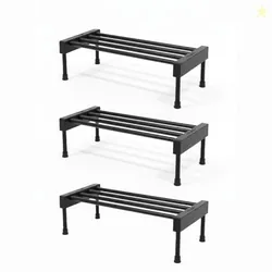 KYARI Elevate Square Tube Iron Plant Stand (Set of 3) | Heavy Duty Pot Stand for Indoor & Outdoor Plants | Rust-Resistant Metal Flower Pot Holder for