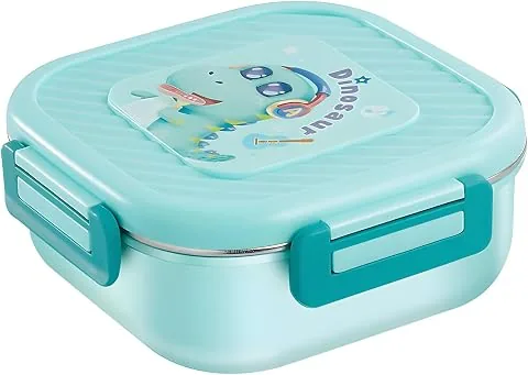 Large Stainless Steel Bento Lunch Box  1300ml 304 SS Tiffin Food Storage Container with PP Lid, Portable Reusable Meal Box for School, College, Offic